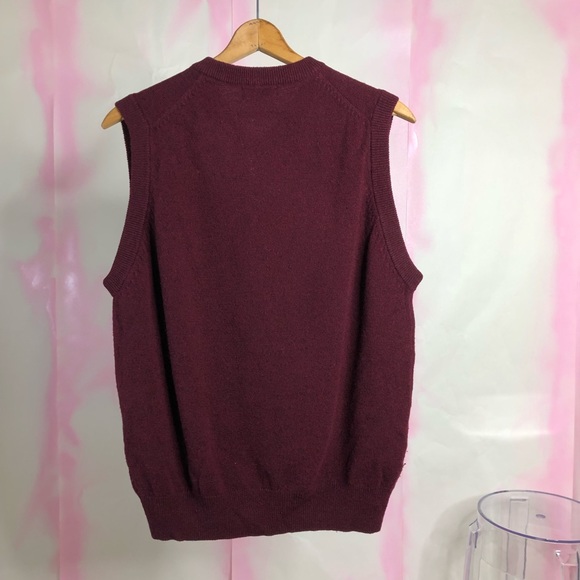 SALE Pendleton Sweater Vest Virgin Wool V Pullover - Picture 3 of 6